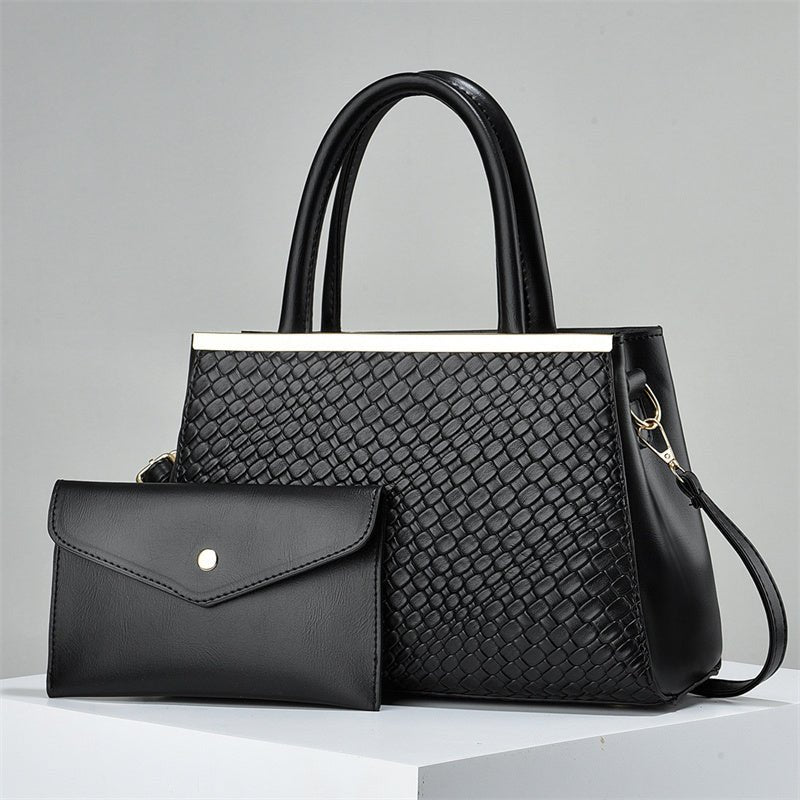 2 In 1 Bold Luxe Structured Handbag - Women's Fashion PU Handbag - LADYLINE X