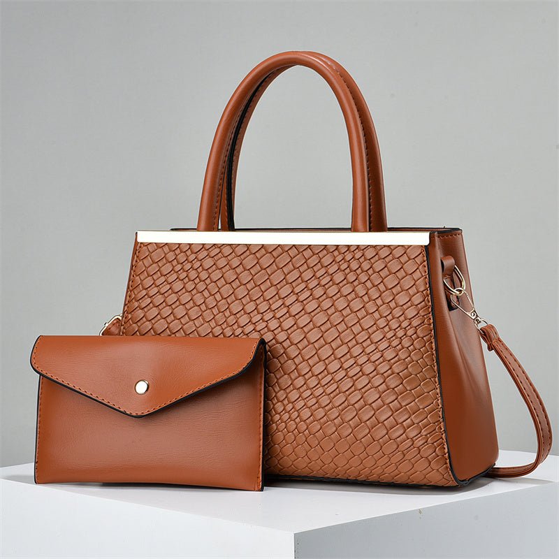 2 In 1 Bold Luxe Structured Handbag - Women's Fashion PU Handbag - LADYLINE X