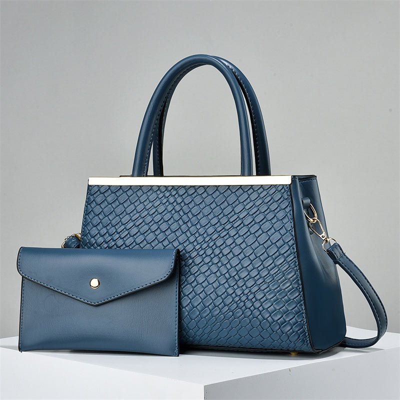 2 In 1 Bold Luxe Structured Handbag - Women's Fashion PU Handbag - LADYLINE X