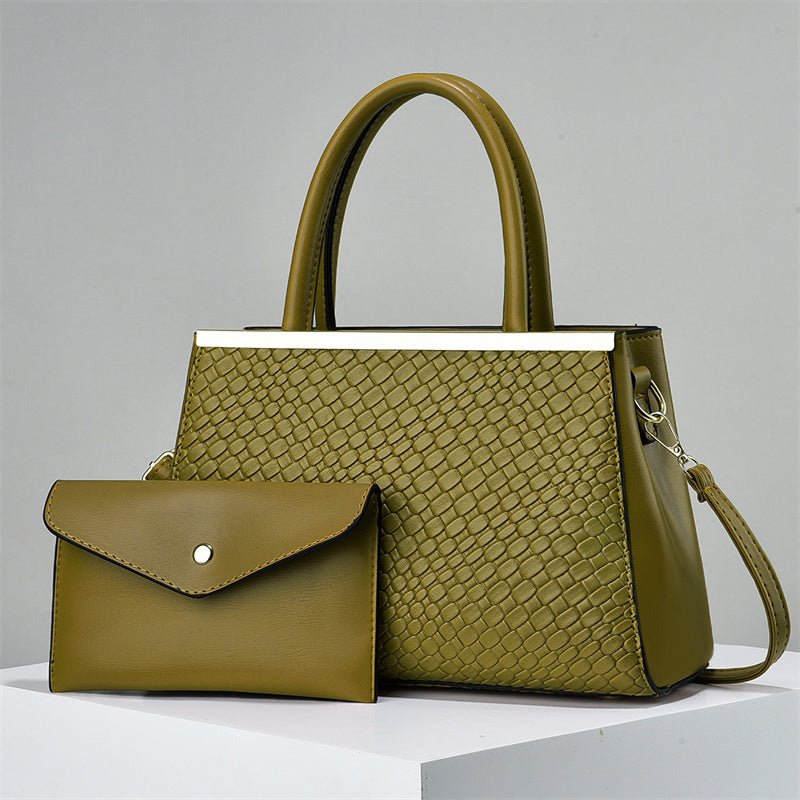 2 In 1 Bold Luxe Structured Handbag - Women's Fashion PU Handbag - LADYLINE X