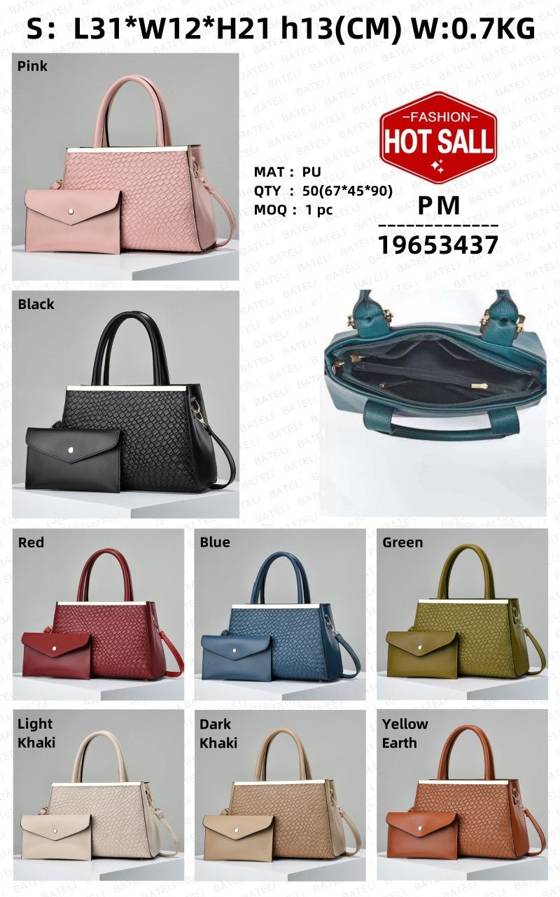 2 In 1 Bold Luxe Structured Handbag - Women's Fashion PU Handbag - LADYLINE X