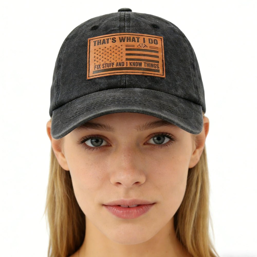 2pcs I FIX Black Hat For Men Women - LADYLINE X
