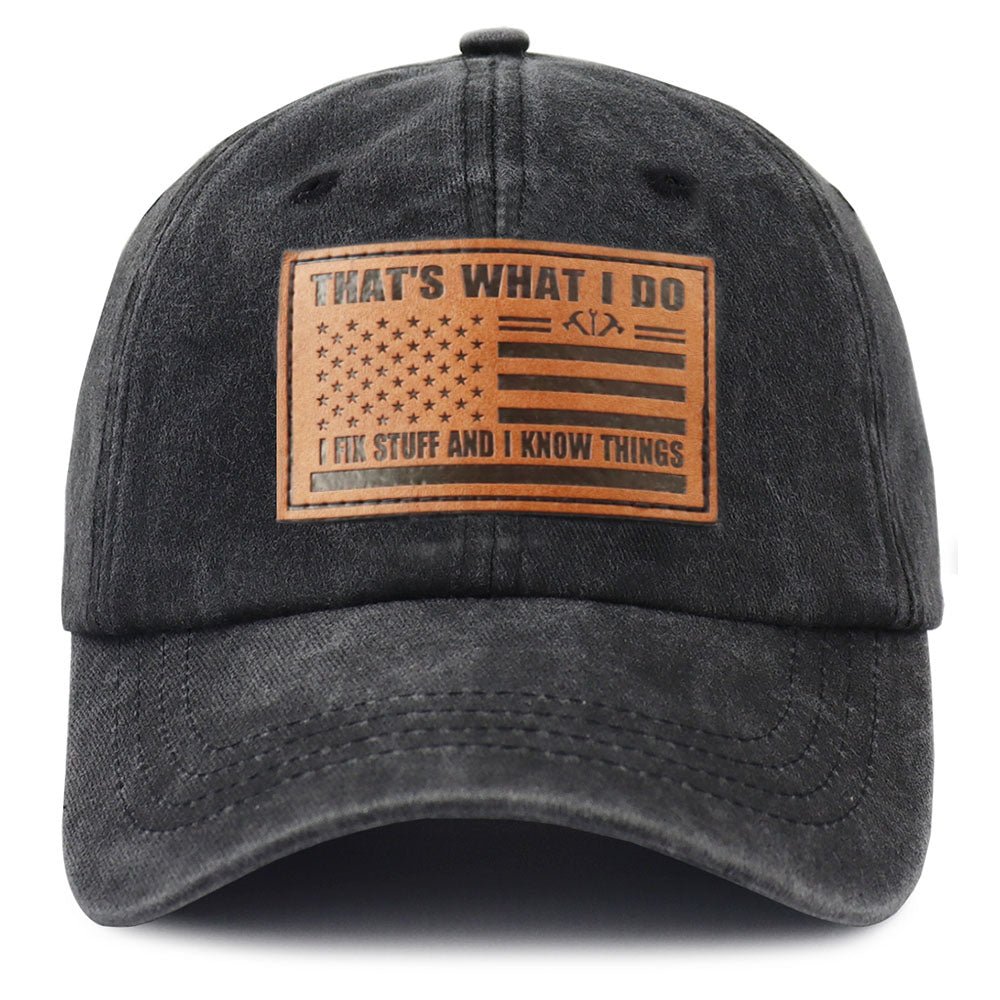 2pcs I FIX Black Hat For Men Women - LADYLINE X