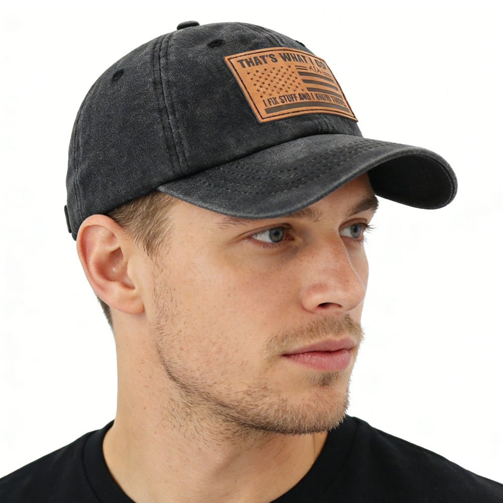 2pcs I FIX Black Hat For Men Women - LADYLINE X