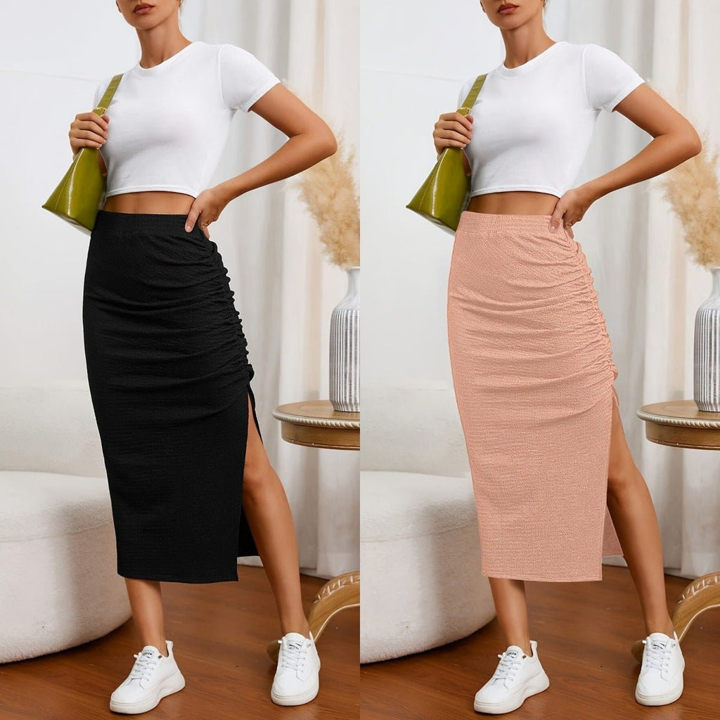 American - style Retro Chic Three - dimensional Slit Skirt For Women - LADYLINE X