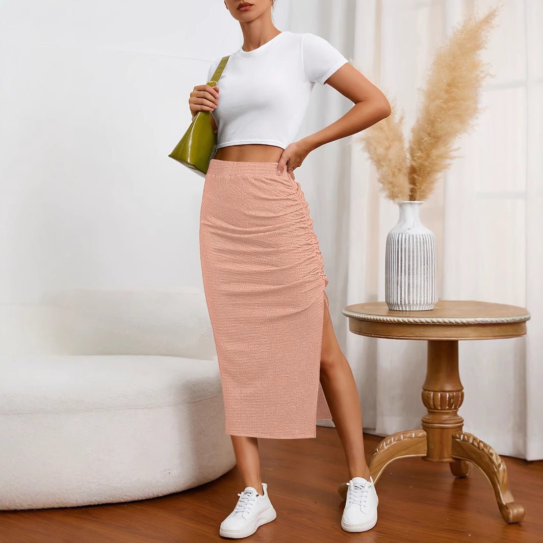 American - style Retro Chic Three - dimensional Slit Skirt For Women - LADYLINE X