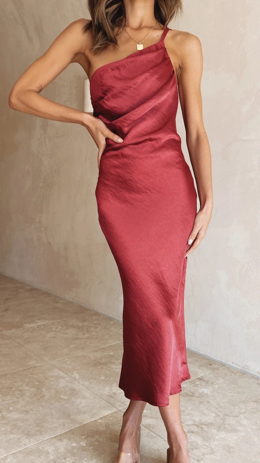 Back Lace Up Slim Fit Dress - LADYLINE X