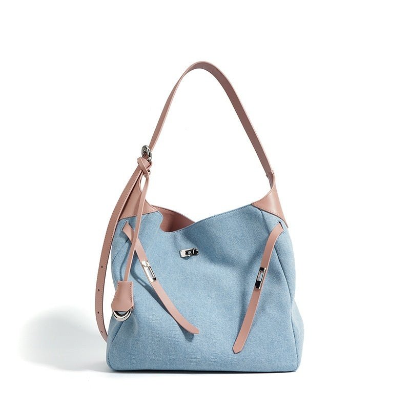 Cowhide Shoulder Tote Bag - LADYLINE X