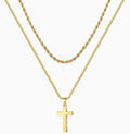 Cross Pendant, Copper, Gold - plated And Silver - plated - LADYLINE X