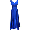 Deep V Neck Sleeveless Backless Bow Ball Evening Dress - LADYLINE X
