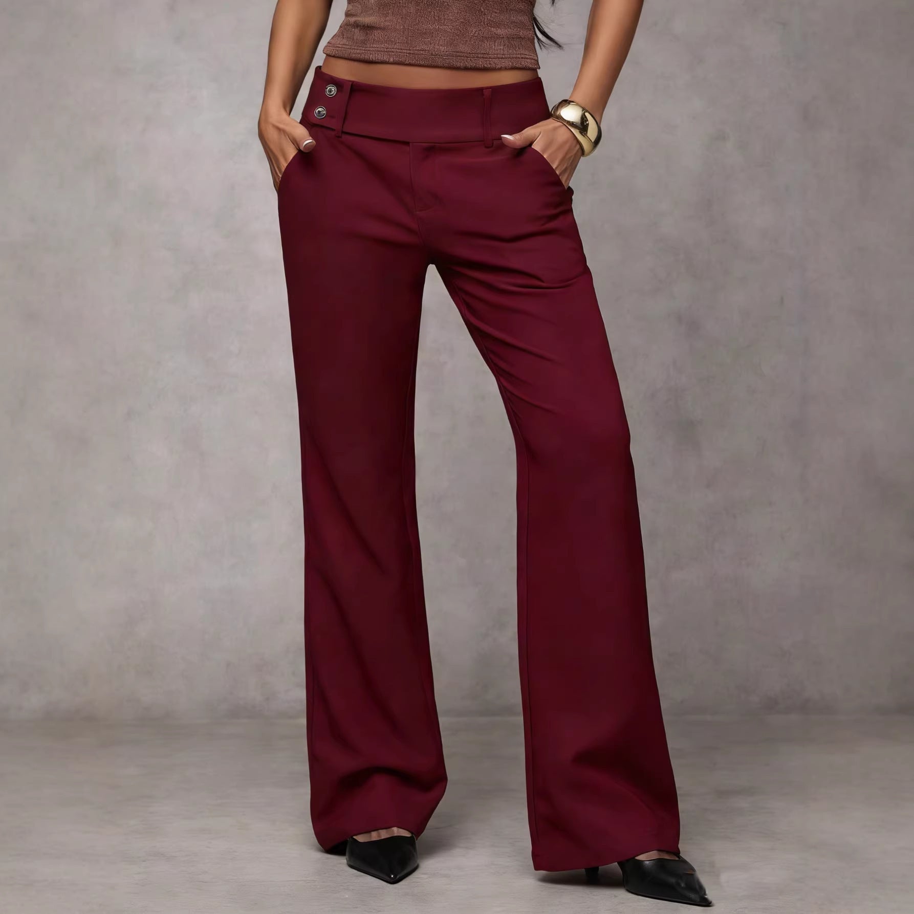 Draping Slimming And Height - enhancing Versatile Casual Workwear Suit Pants - LADYLINE X