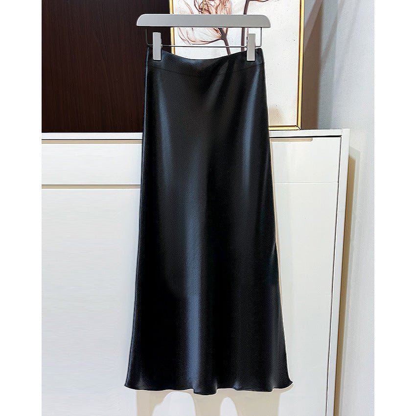Elegant Draping High - waisted Skirt For Women - LADYLINE X