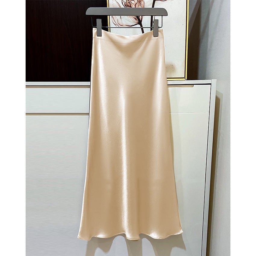 Elegant Draping High - waisted Skirt For Women - LADYLINE X