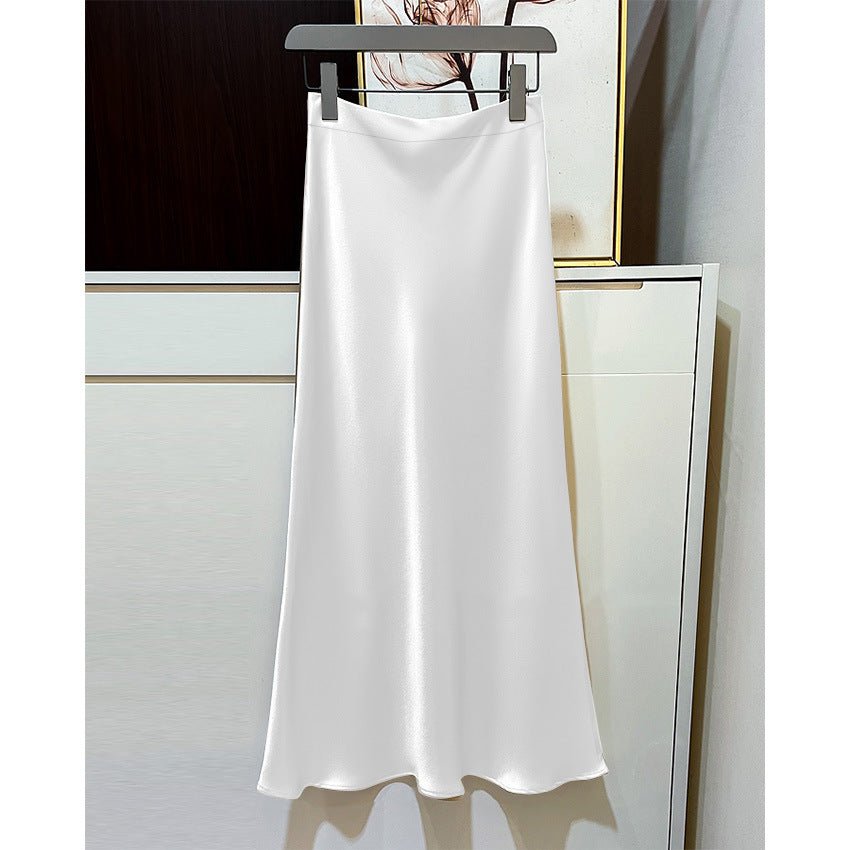 Elegant Draping High - waisted Skirt For Women - LADYLINE X