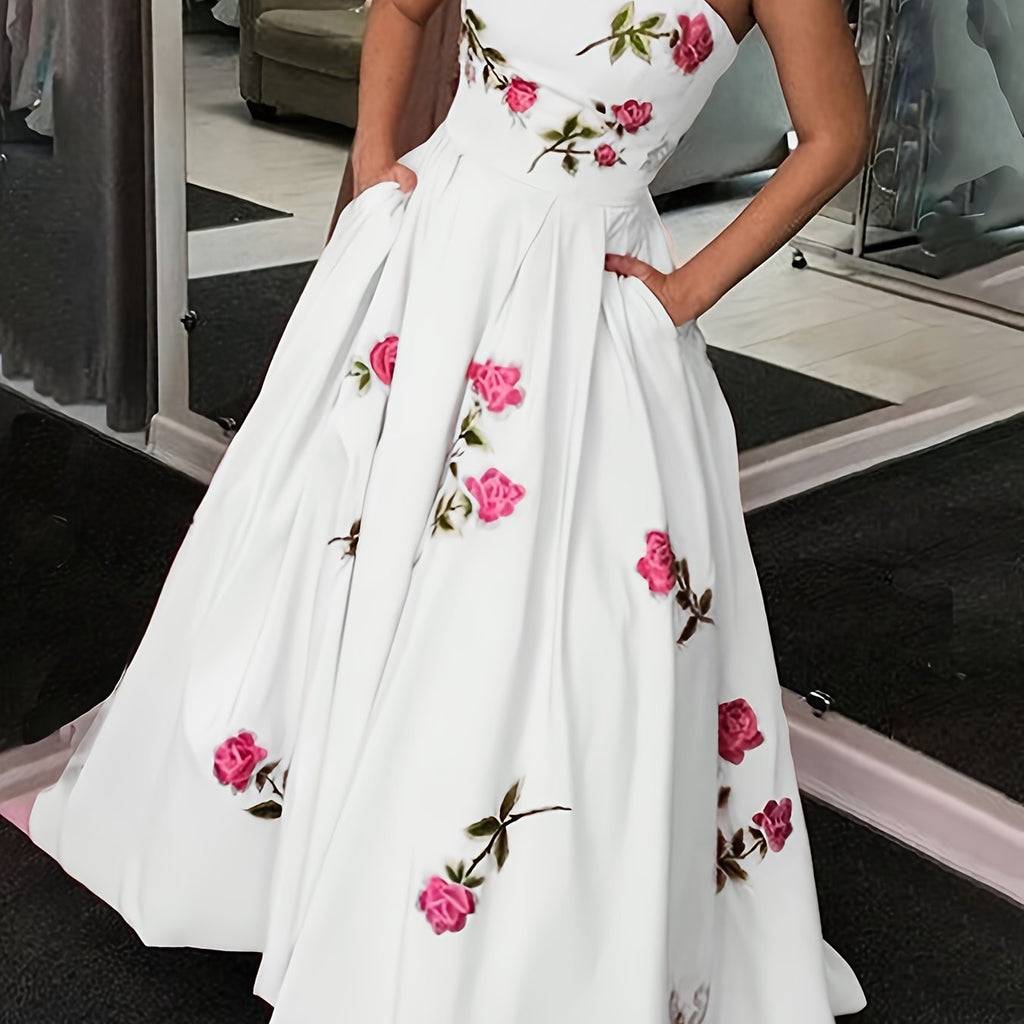 Elegant Line Women's A - Line Floral Print - LADYLINE X