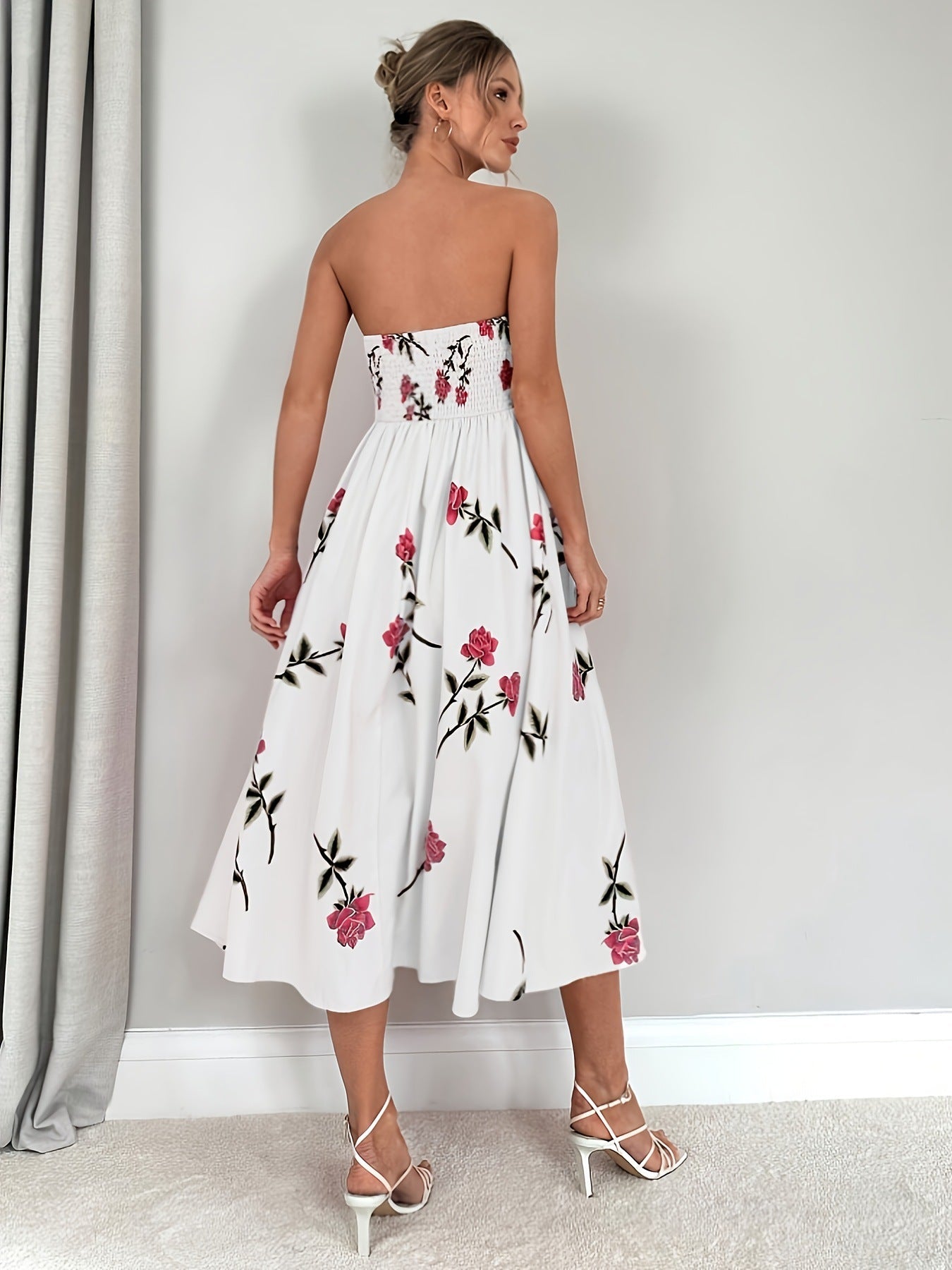 Elegant Line Women's A - Line Floral Print - LADYLINE X