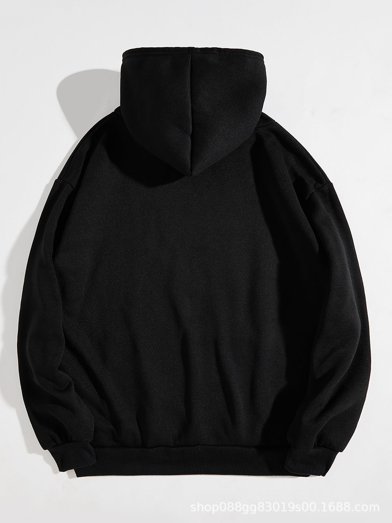 European And American - style Hooded Sweatshirt Solid - color Lettered Sweatshirt - LADYLINE X