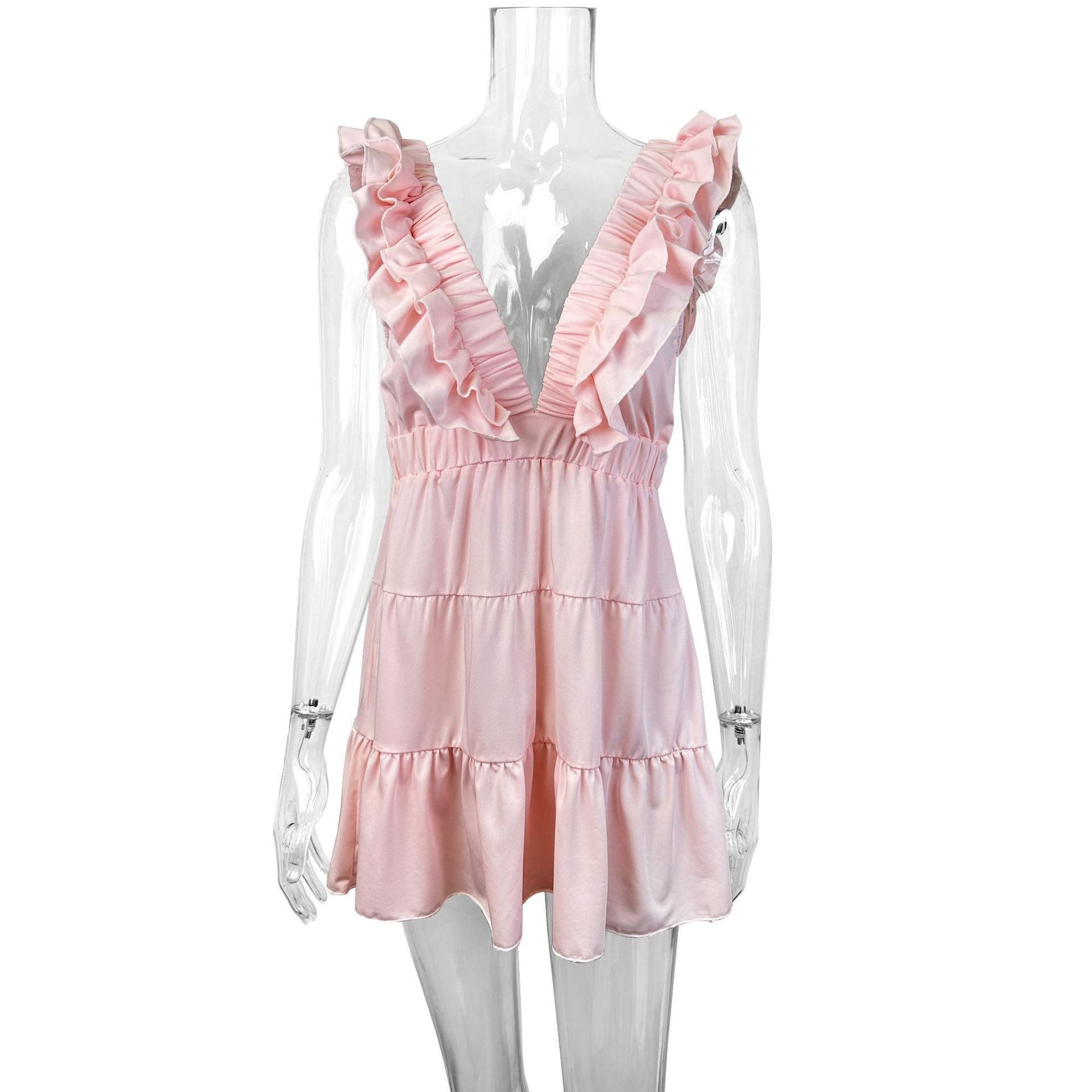 European And American - style Sexy Slim - fit Sleeveless Dress - LADYLINE X