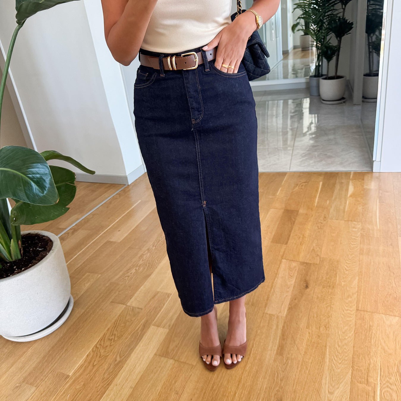 European And American Women's Fashion Casual Denim Skirt - LADYLINE X