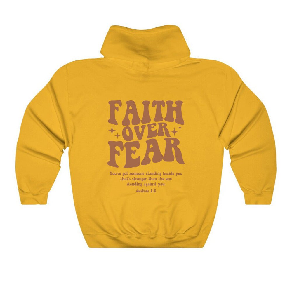 Faith Over Fear Hoodie Christian Sweatshirt Fashion Faith Shi - LADYLINE X