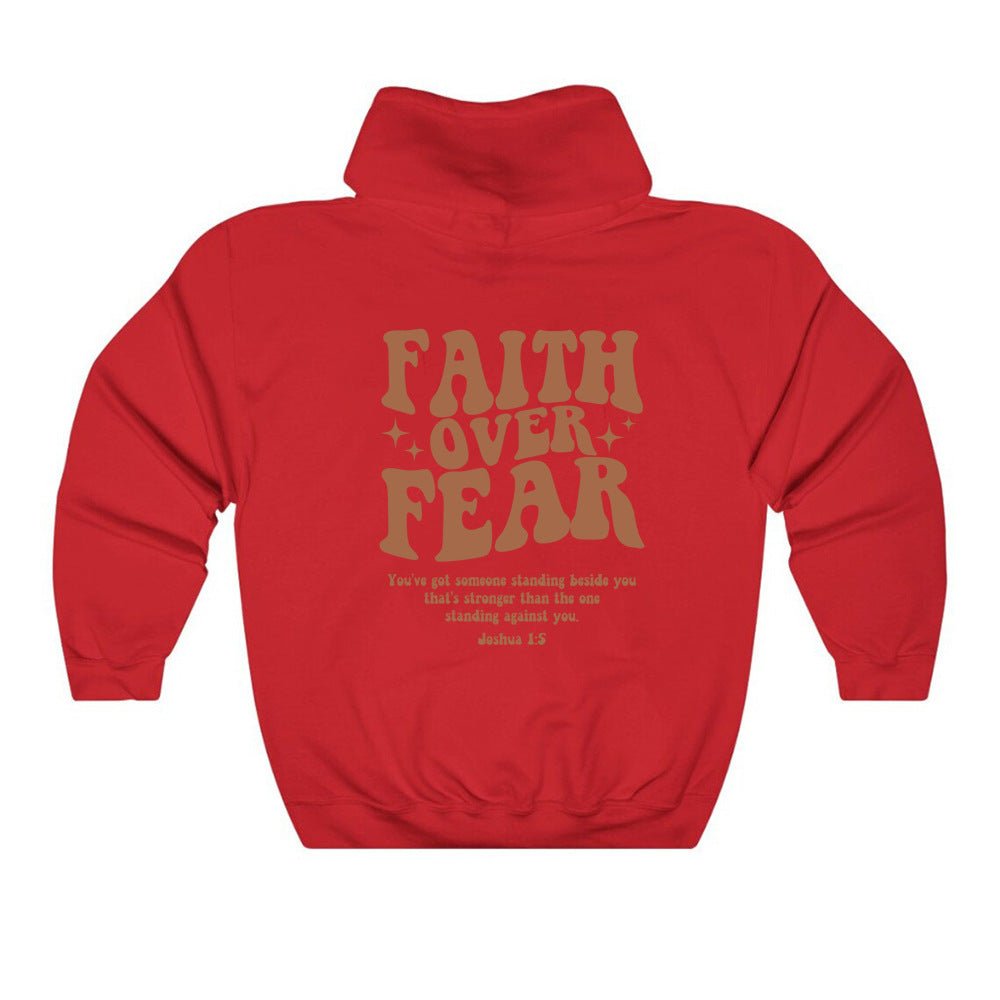 Faith Over Fear Hoodie Christian Sweatshirt Fashion Faith Shi - LADYLINE X