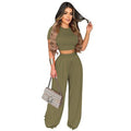 Fashion Casual Wide Leg Two - piece Set - LADYLINE X