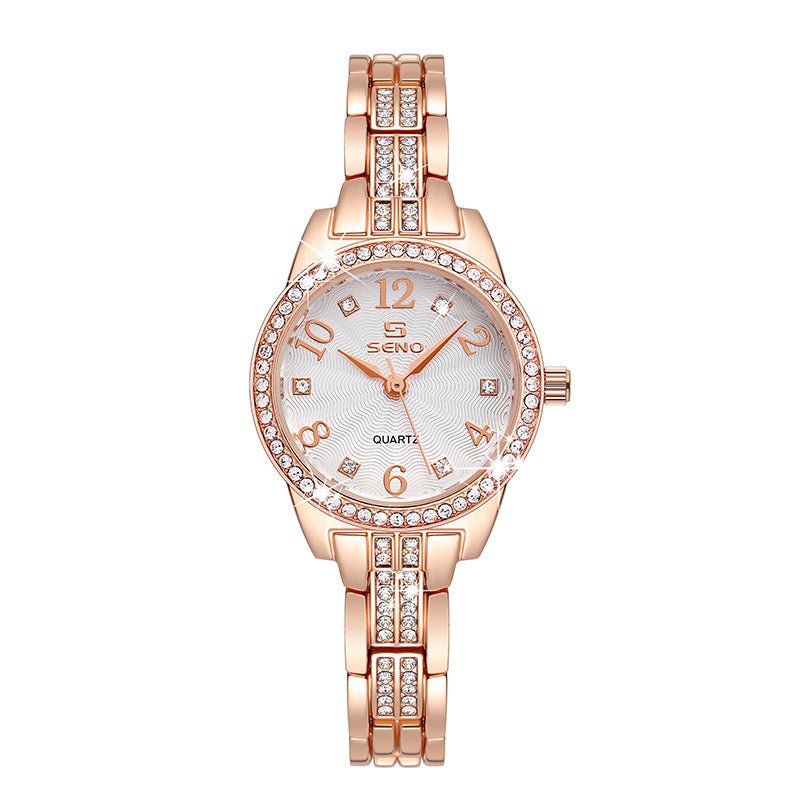 Fashion Waterproof Women's Jewelry Buckle Quartz Watch - LADYLINE X