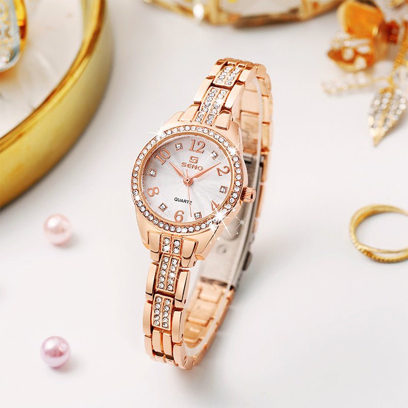 Fashion Waterproof Women's Jewelry Buckle Quartz Watch - LADYLINE X