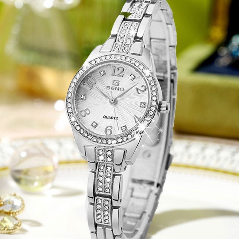 Fashion Waterproof Women's Jewelry Buckle Quartz Watch - LADYLINE X