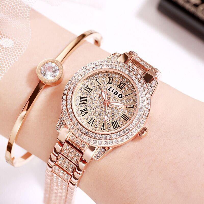 Fashionable Diamond - Encrusted Sports Watch For Women - LADYLINE X