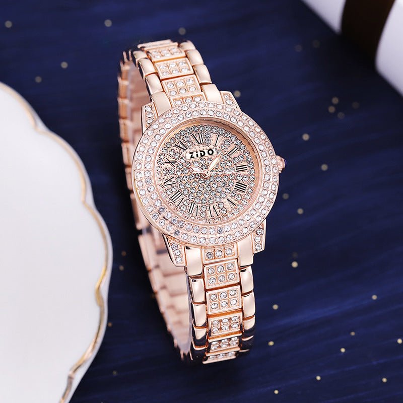Fashionable Diamond - Encrusted Sports Watch For Women - LADYLINE X