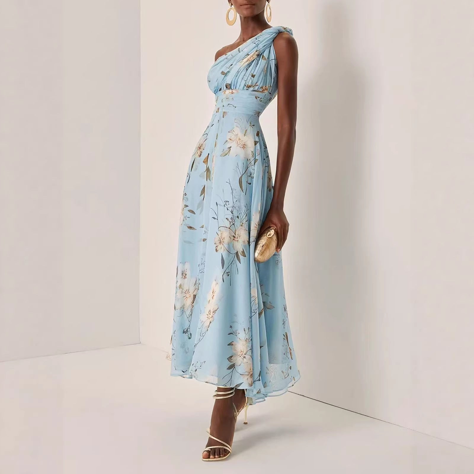 Fashionable Printed Maxi Dress - LADYLINE X