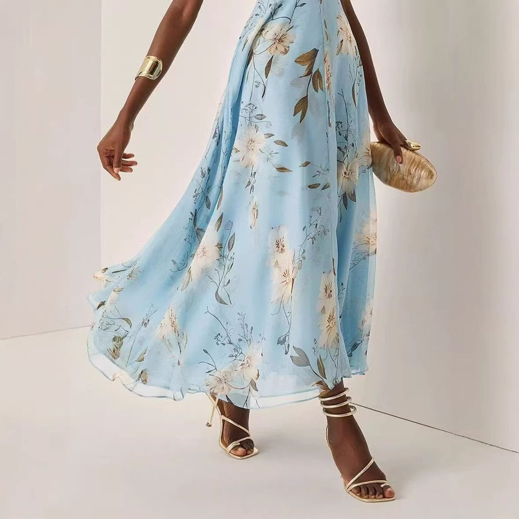 Fashionable Printed Maxi Dress - LADYLINE X