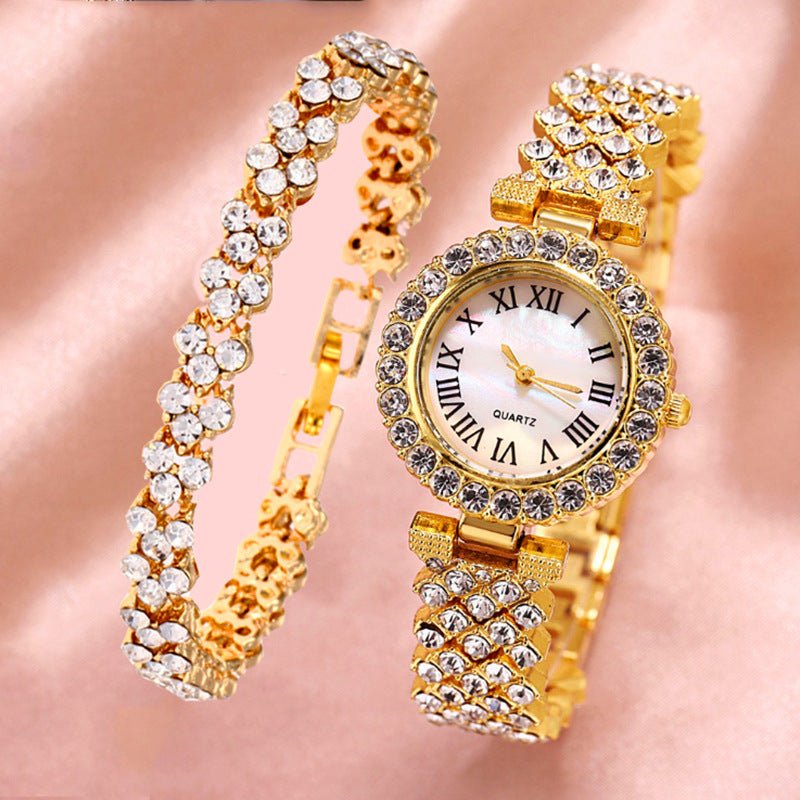 Fashionable Roman - Style Diamond - Encrusted Womens Watch - LADYLINE X