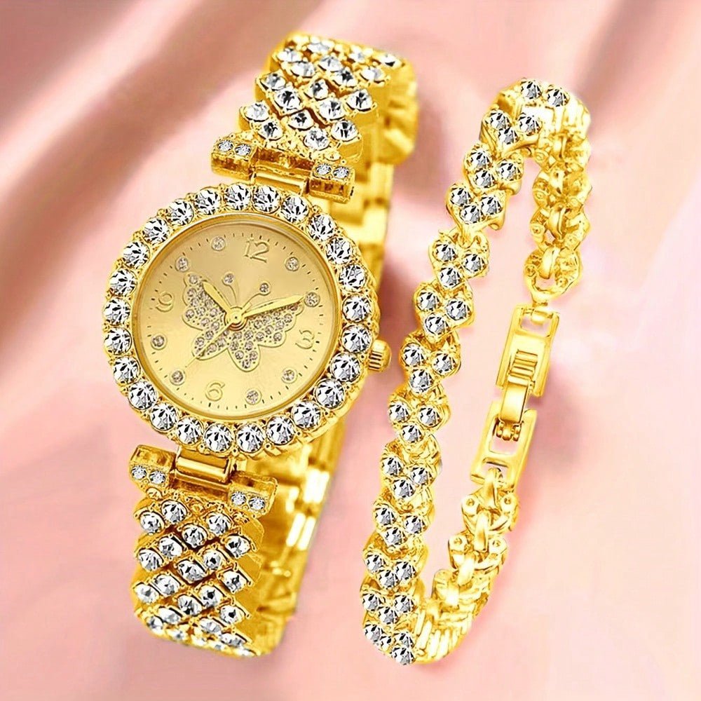 Fashionable Roman - Style Diamond - Encrusted Womens Watch - LADYLINE X