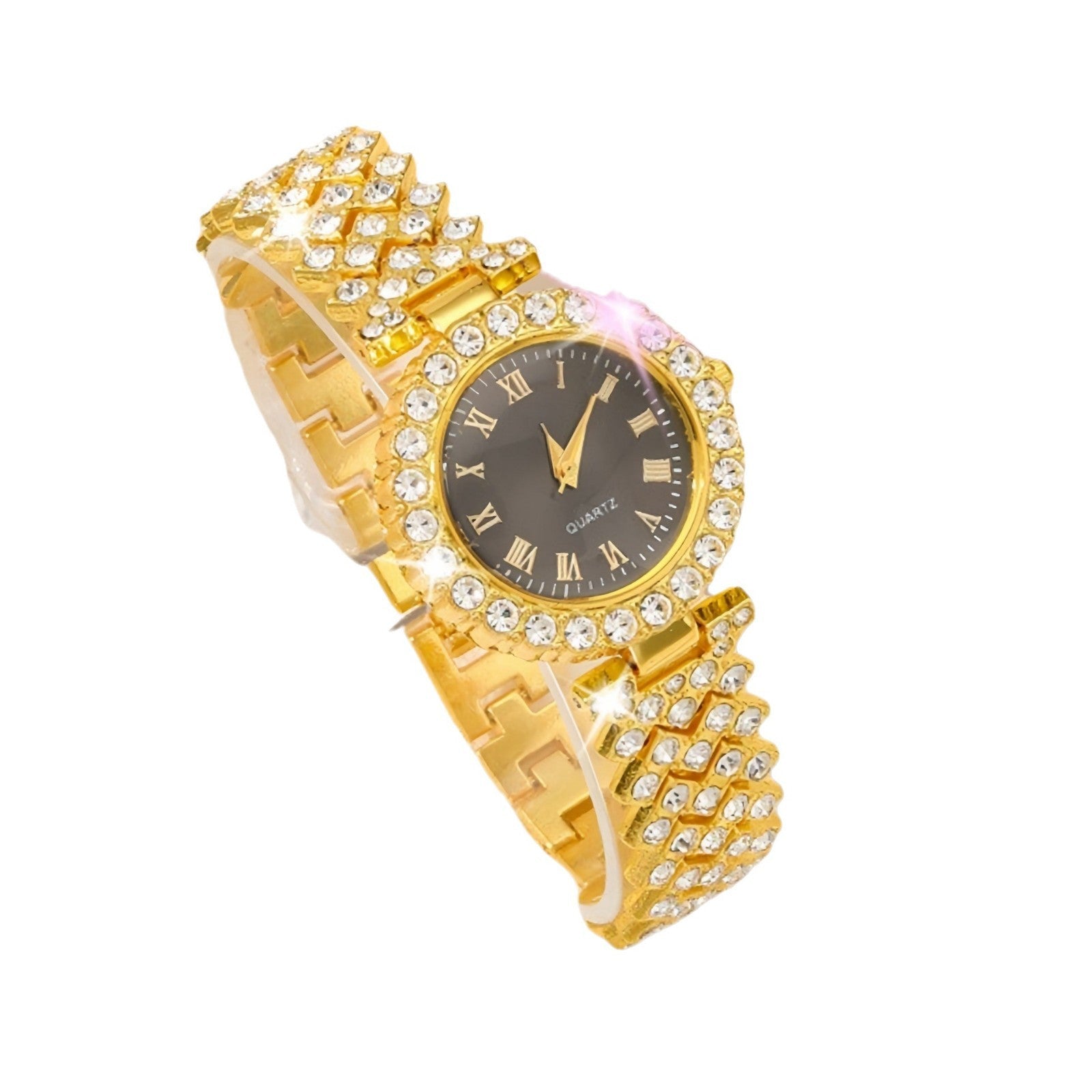 Fashionable Roman - Style Diamond - Encrusted Womens Watch - LADYLINE X