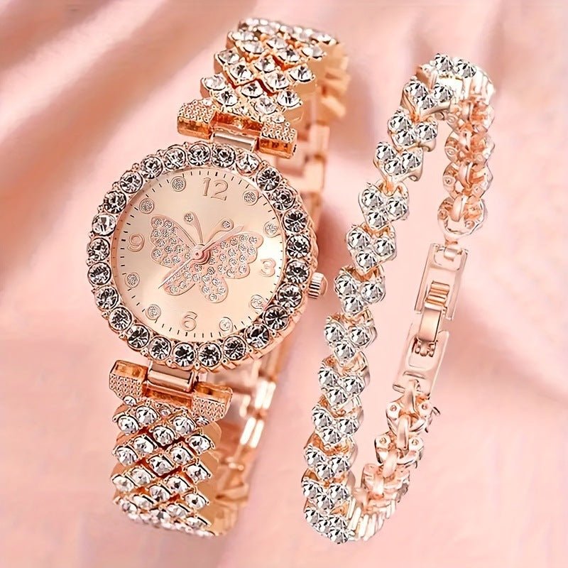 Fashionable Roman - Style Diamond - Encrusted Womens Watch - LADYLINE X
