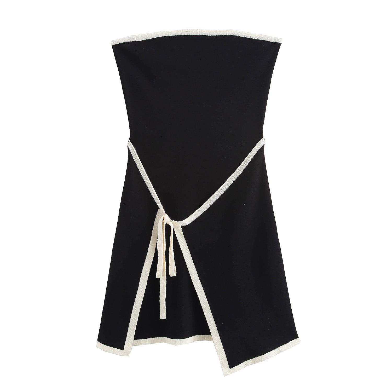 Fashionable Slim - fit Knitted Sleeveless Tube Dress - LADYLINE X