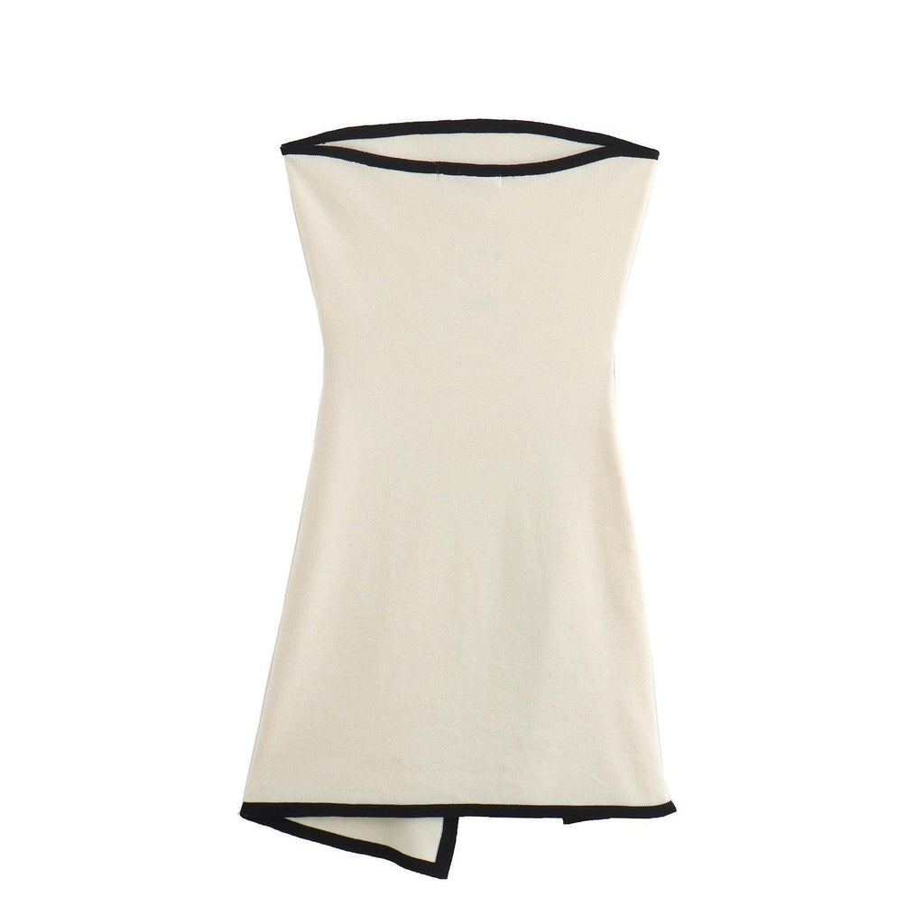 Fashionable Slim - fit Knitted Sleeveless Tube Dress - LADYLINE X