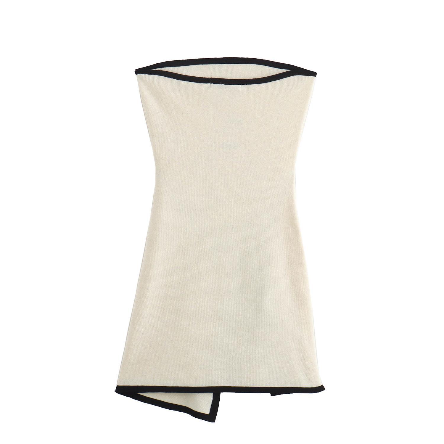 Fashionable Slim - fit Knitted Sleeveless Tube Dress - LADYLINE X