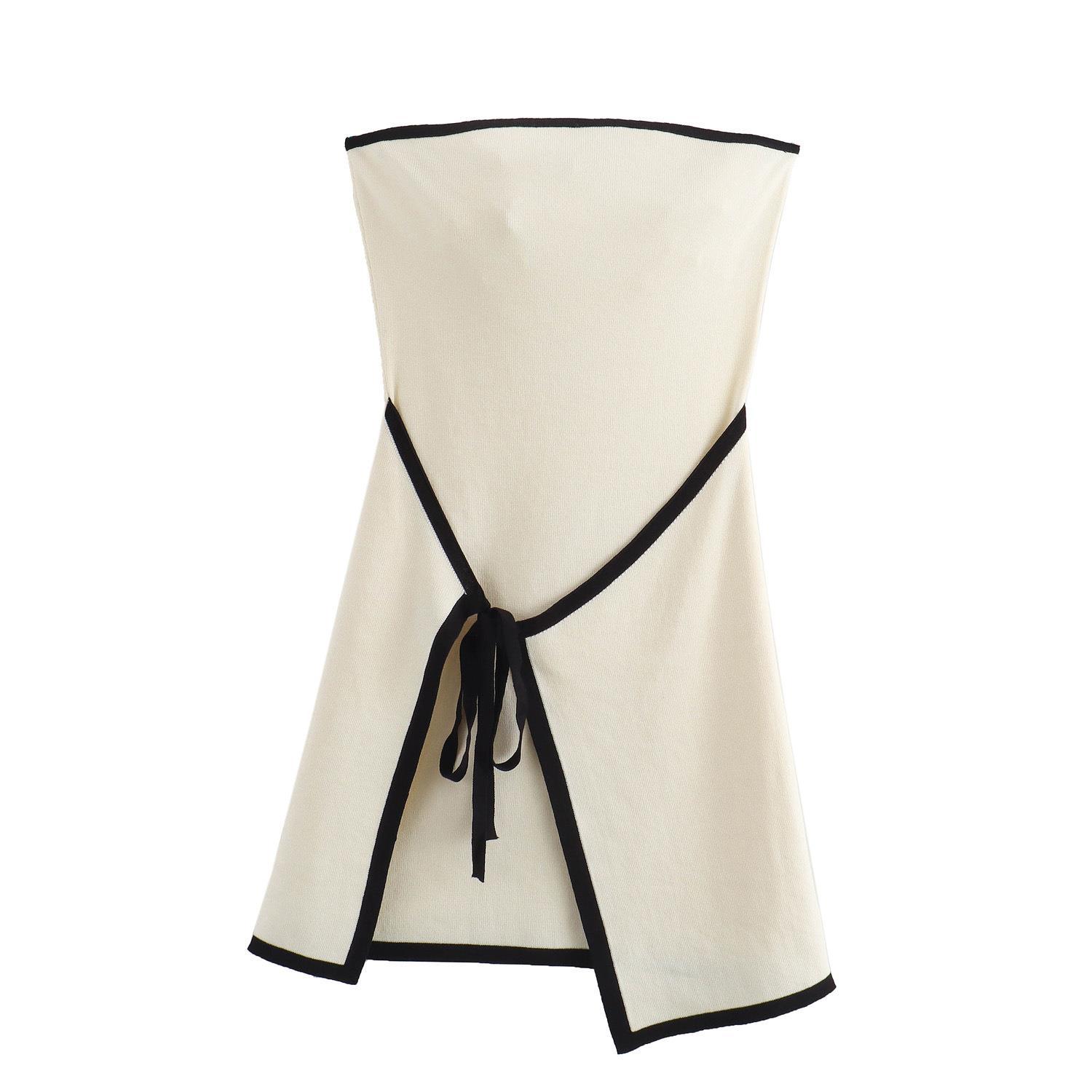 Fashionable Slim - fit Knitted Sleeveless Tube Dress - LADYLINE X