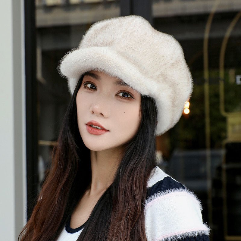 Fleece - lined Insulated Baseball Cap With A Chin Strap For Extra Warmth - LADYLINE X