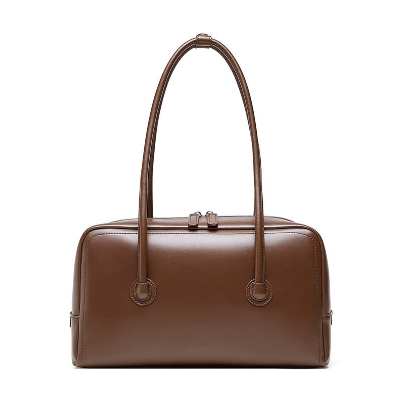 Genuine Leather Boston Women's Portable Shoulder Bag - LADYLINE X
