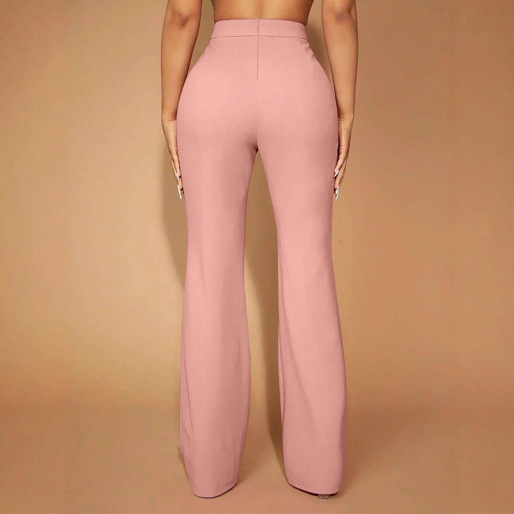 High Waist All - matching Fashion Business Commute Fall Women's Clothing Casual Business Pants Trousers - LADYLINE X