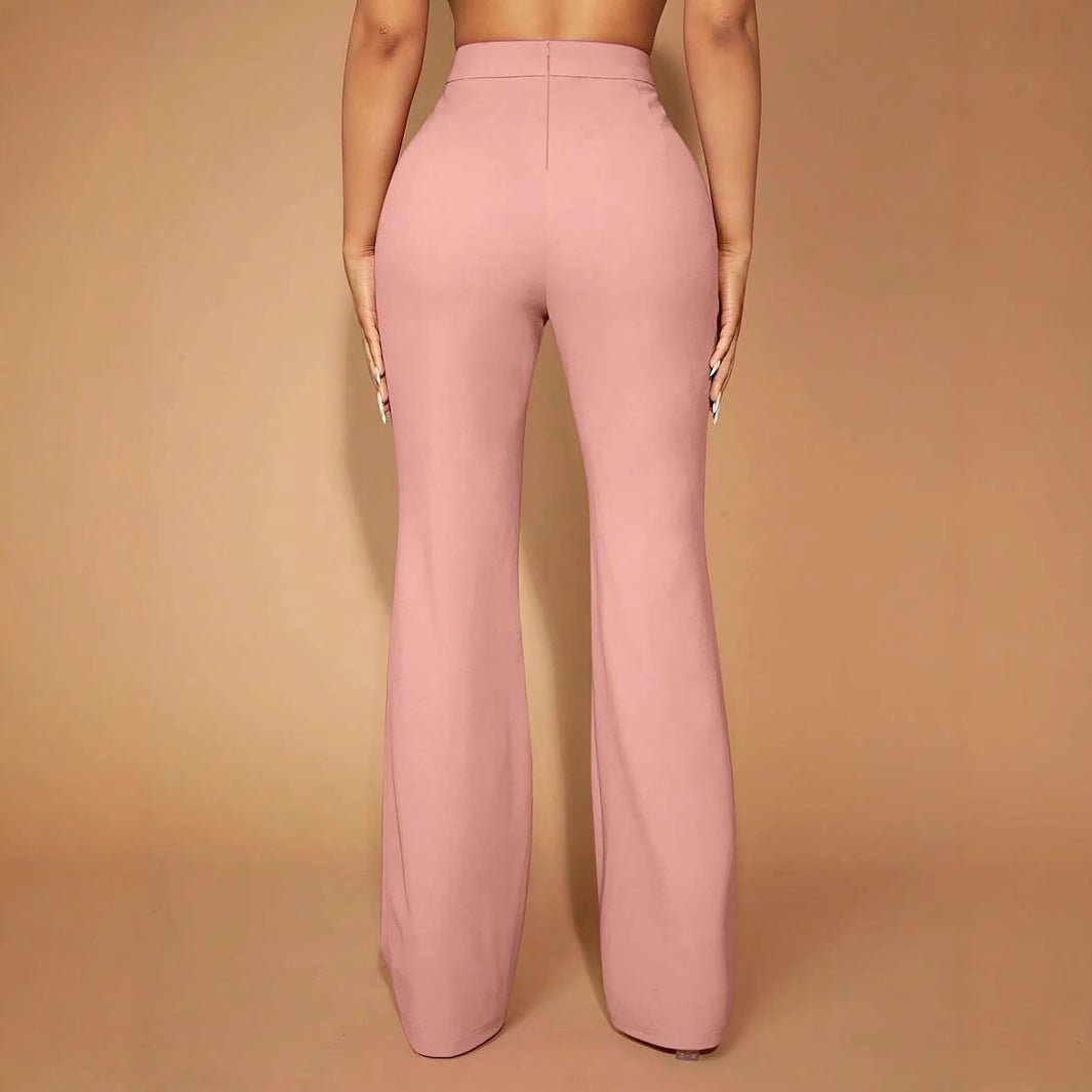 High Waist All - matching Fashion Business Commute Fall Women's Clothing Casual Business Pants Trousers - LADYLINE X