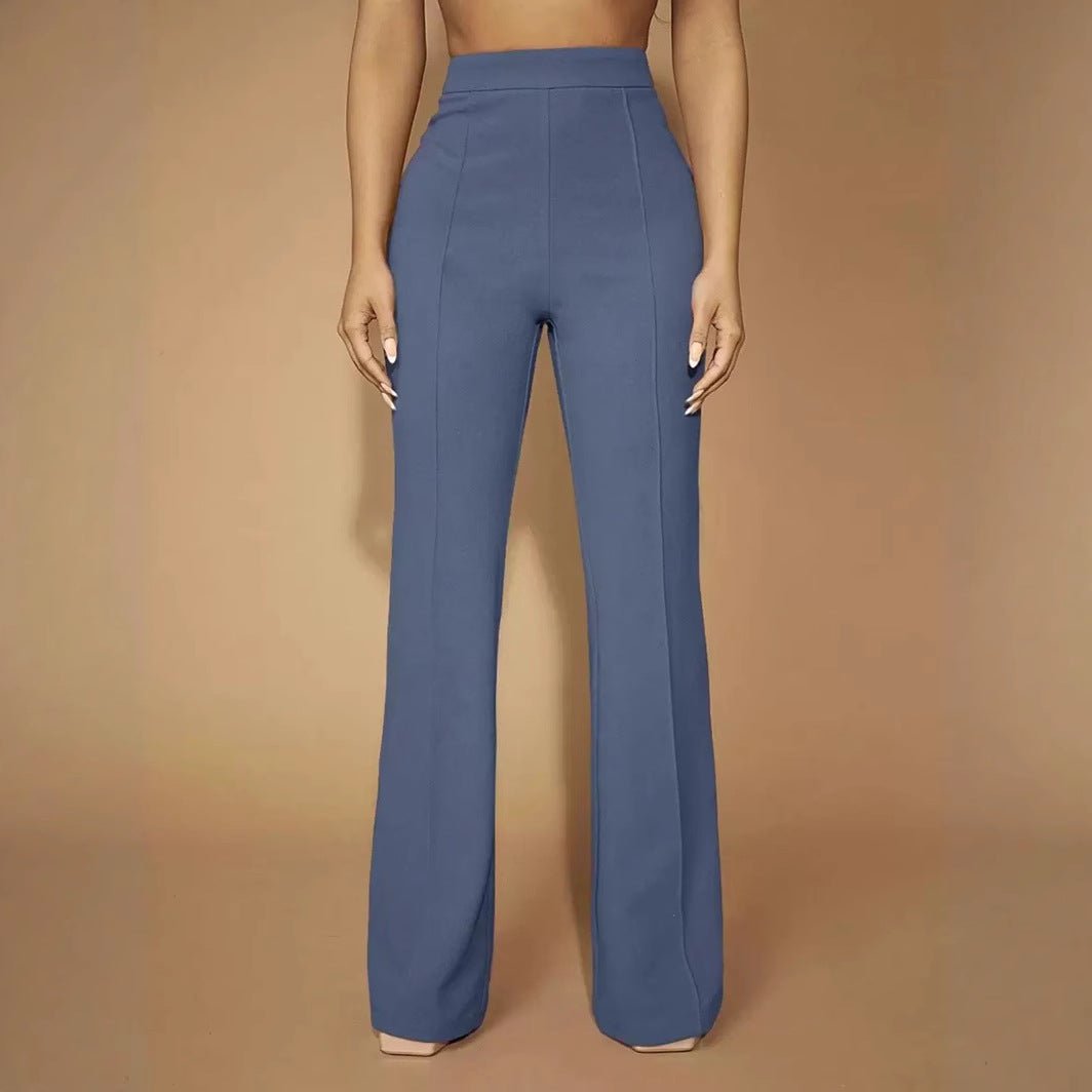 High Waist All - matching Fashion Business Commute Fall Women's Clothing Casual Business Pants Trousers - LADYLINE X