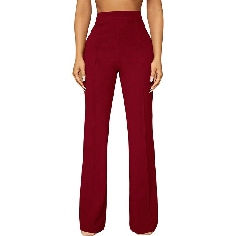 High Waist All - matching Fashion Business Commute Fall Women's Clothing Casual Business Pants Trousers - LADYLINE X
