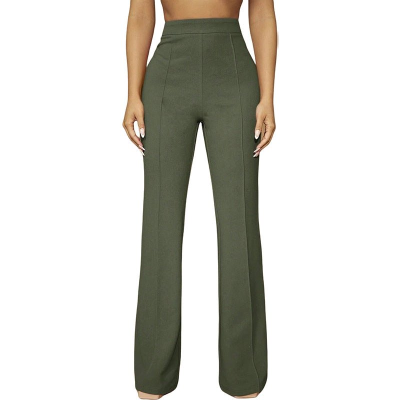 High Waist All - matching Fashion Business Commute Fall Women's Clothing Casual Business Pants Trousers - LADYLINE X