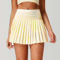 High - waisted Quick - drying Pleated Skirt For Sports No - show Tennisbadminton Skirt - LADYLINE X