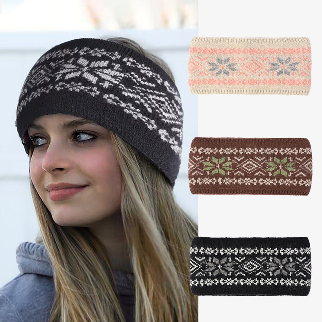 Knitted Hairband With A Wide Brim - LADYLINE X